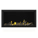 Napoleon Tall Vector 50" Linear Direct Vent Gas Fireplace with Mineral Rock Kit and High Definition Driftwood Log Set