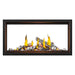 Napoleon Tall Vector 50" See Through  with Luminous Birch Logs Direct Vent Linear Gas Fireplace