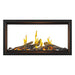 Napoleon Tall Vector 50" See Through  with Luminous Driftwood Logs Direct Vent Linear Gas Fireplace