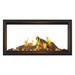 Napoleon Tall Vector 50" See Through  with Luminous Oak Logs Direct Vent Linear Gas Fireplace