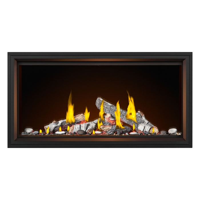 Napoleon Tall Vector 50" with Luminous Birch Logs Direct Vent Linear Gas Fireplace