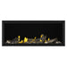 Napoleon Tall Vector 62" Linear Direct Vent Gas Fireplace with Mineral Rock Kit and High Definition Driftwood Log Set