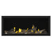 Napoleon Tall Vector 62 Linear Direct Vent Gas Fireplace with Woodland Media Enhancement and High Definition Driftwood Log Set