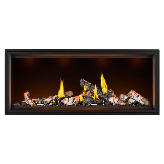 Napoleon Tall Vector 62" with Luminous Birch Logs Direct Vent Linear Gas Fireplace