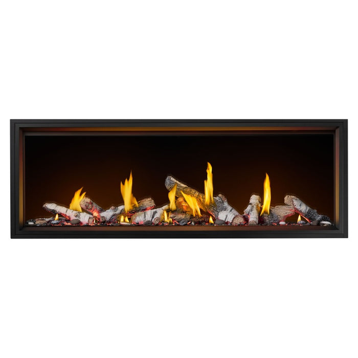 Napoleon Tall Vector 74" with Luminous Birch Logs Direct Vent Linear Gas Fireplace