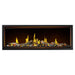Napoleon Tall Vector 74" with Luminous  Driftwood Logs Direct Vent Linear Gas Fireplace