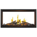 Napoleon Tall Vector with Luminous Logs 50" See Through Direct Vent Linear Gas Fireplace with Driftwood Logs