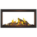 Napoleon Tall Vector with Luminous Logs 50" See Through Direct Vent Linear Gas Fireplace with Oak Logs