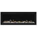 Napoleon Vector 50 Linear Gas Fireplace with Clear Crushed Glass Embers and Beach Fire Log Kit