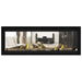Napoleon Vector 50 See Thru Linear Gas Fireplace with Oak High Definition Logs