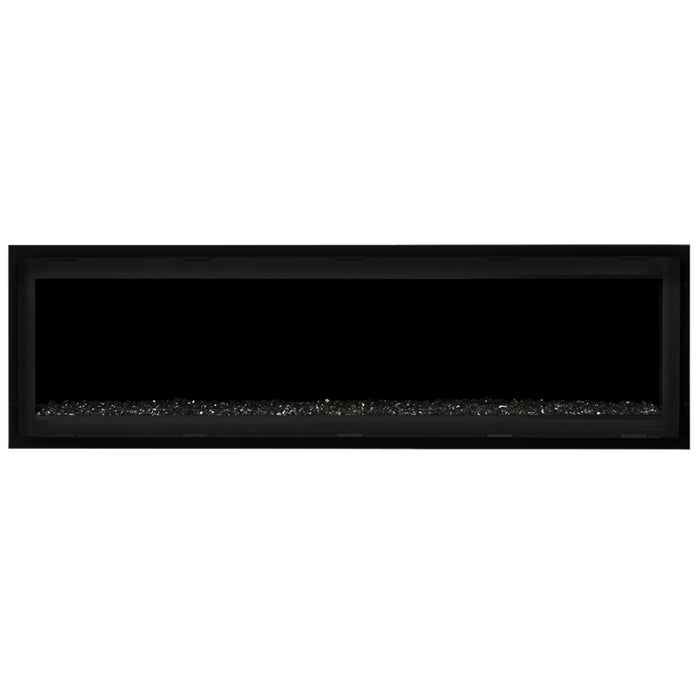 Napoleon Vector 62 Linear Gas Fireplace with Black Crushed Glass Embers