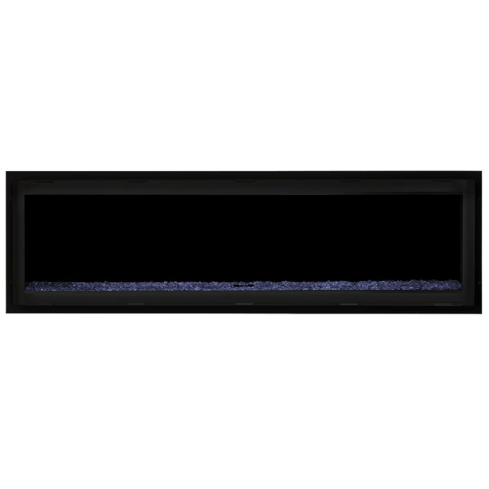 Napoleon Vector 62 Linear Gas Fireplace with Blue Crushed Glass Embers