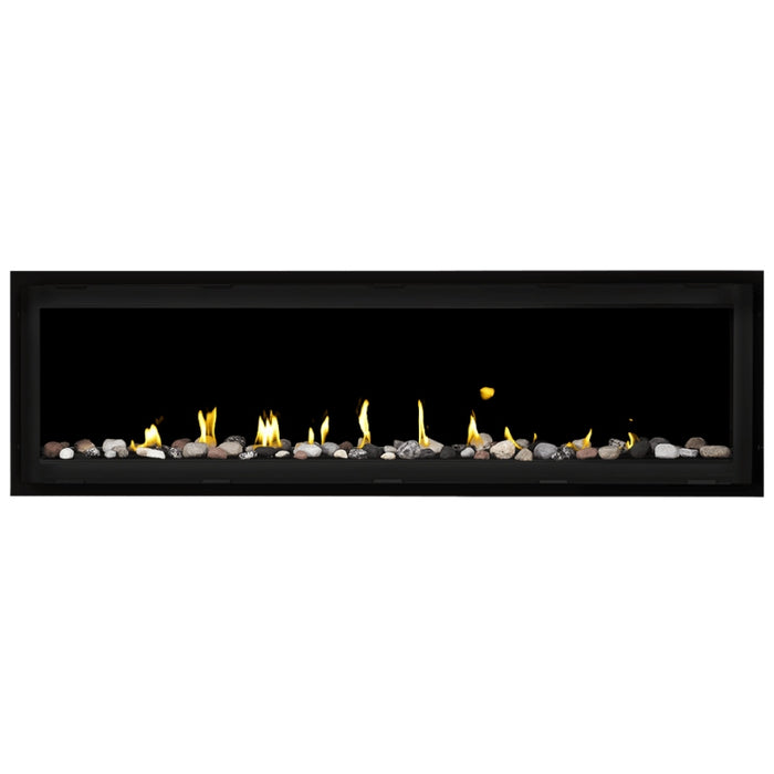 Napoleon Vector 62 Linear Gas Fireplace with Mineral Rock Kit