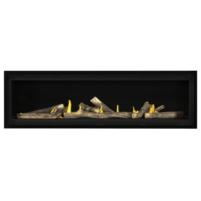 Napoleon Vector 62" Linear Gas Fireplace with Oak High Definition Logs