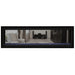 Napoleon Vector 62 See Thru Linear Direct Vent Gas Fireplace with Blue Crushed Glass Embers