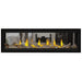 Napoleon Vector 62 See Thru Linear Direct Vent Gas Fireplace with High Definition Driftwood Logs and Woodland Media Kit 
