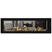 Napoleon Vector 62 See Thru Linear Direct Vent Gas Fireplace with Oak High Definition Logs