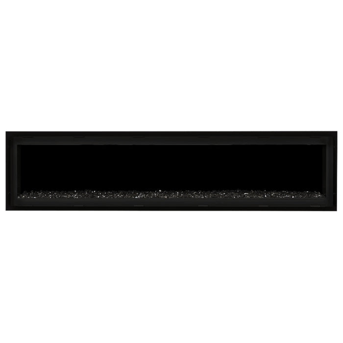 Napoleon Vector 74 Linear Gas Fireplace with Black Crushed Glass Embers