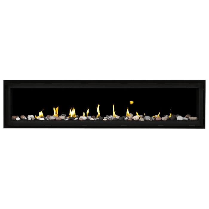 Napoleon Vector 74 Linear Gas Fireplace with Mineral Rock Kit