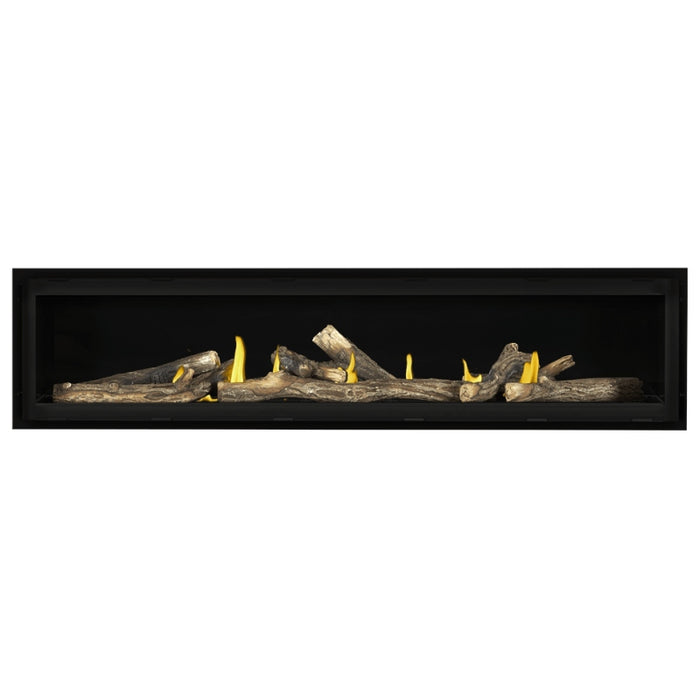 Napoleon Vector 74 Linear Gas Fireplace with Oak High Definition Logs