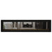 Napoleon Vector 74 See Thru Linear Direct Vent Gas Fireplace with Amber Crushed Glass Embers