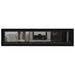 Napoleon Vector 74 See Thru Linear Direct Vent Gas Fireplace with Black Crushed Glass Embers