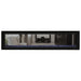 Napoleon Vector 74 See Thru Linear Direct Vent Gas Fireplace with Blue Crushed Glass Embers