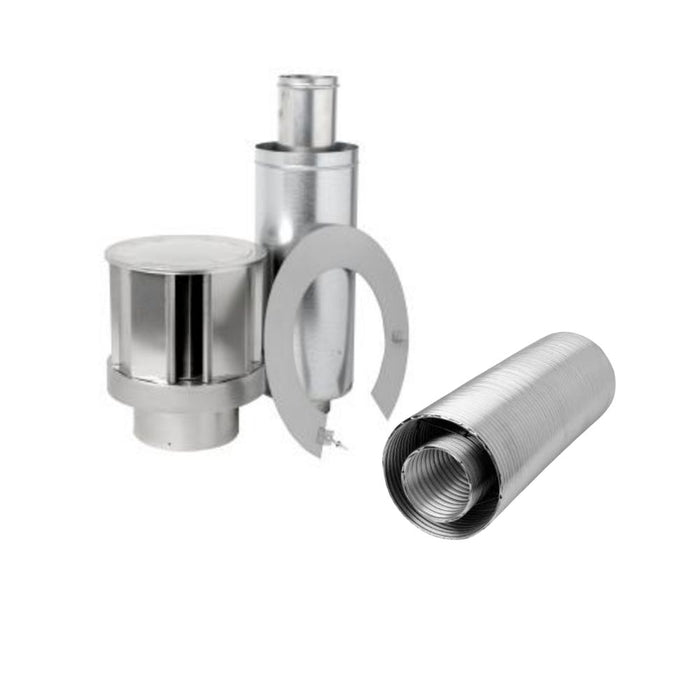 Napoleon Vertical Venting Package | 4" x 7" Direct Vent Flex Venting