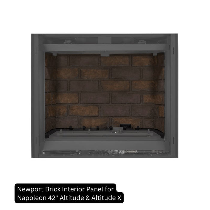 Newport Brick Interior Panel for Napoleon 42 Altitude & Altitude X