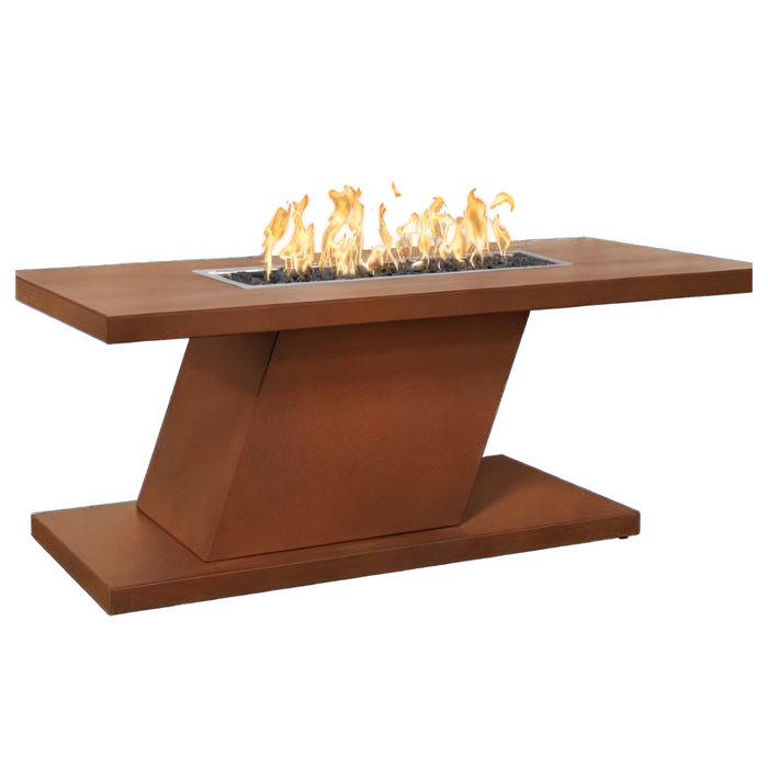 The Outdoor Plus Imperial 60" Fire Pit - 24" Tall - Corten Steel