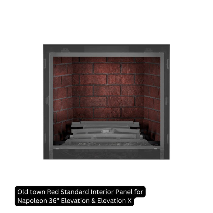 Old town Red Standard Interior Panel for Napoleon 36 Elevation & Elevation X