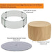 Outdoor Greatroom Cove Edge Round Gas Fire Pit Bowl Optional Accessories