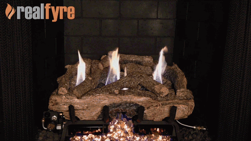 RH Peterson Real Fyre Charred Frontier Oak Outdoor Vent Free Gas Log Set