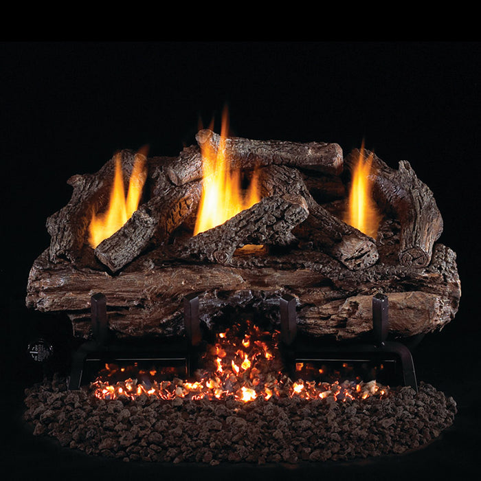 RH Peterson Real Fyre Charred Frontier Oak Outdoor Vent Free Gas Log Set