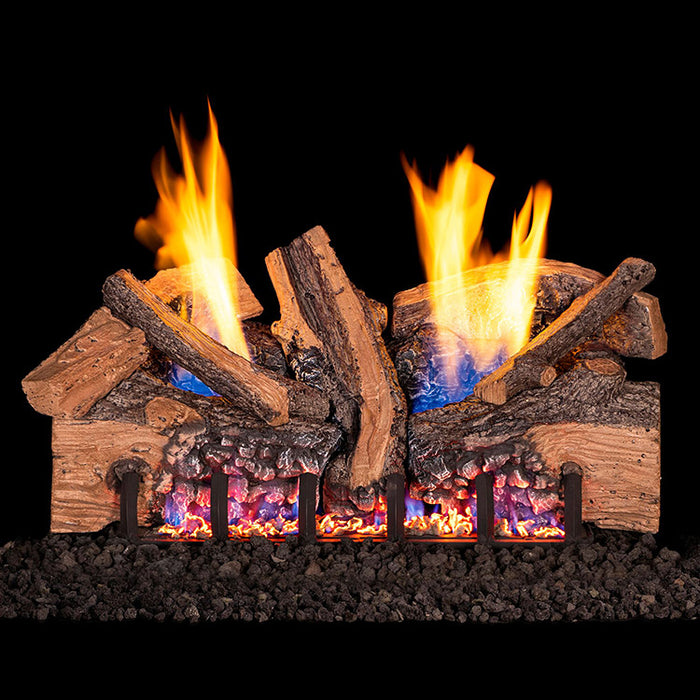 RH Peterson Real Fyre Foothill Split Oak Outdoor Vent Free Gas Log Set