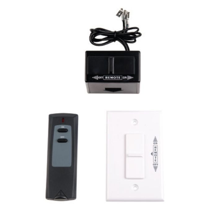 On/Off Remote and Receiver with White Wall Plate