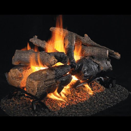 RH Peterson Real Fyre Charred American Oak See Thru Vented Gas Log Set