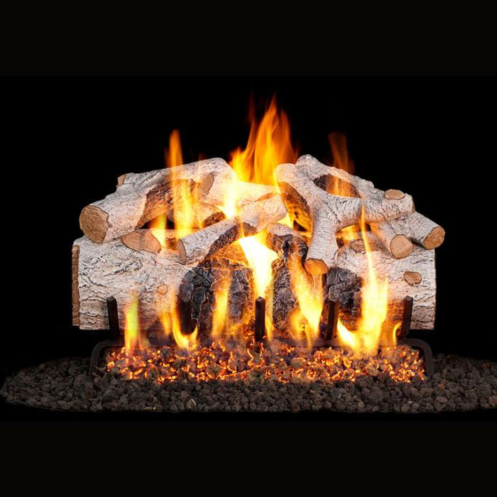 RH Peterson Real Fyre Charred Mountain Birch Vented Gas Log Set — The
