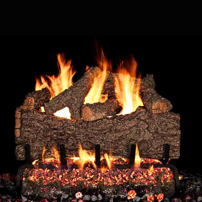 RH Peterson Real Fyre Chesnut Oak Outdoor Vented Gas Log Set