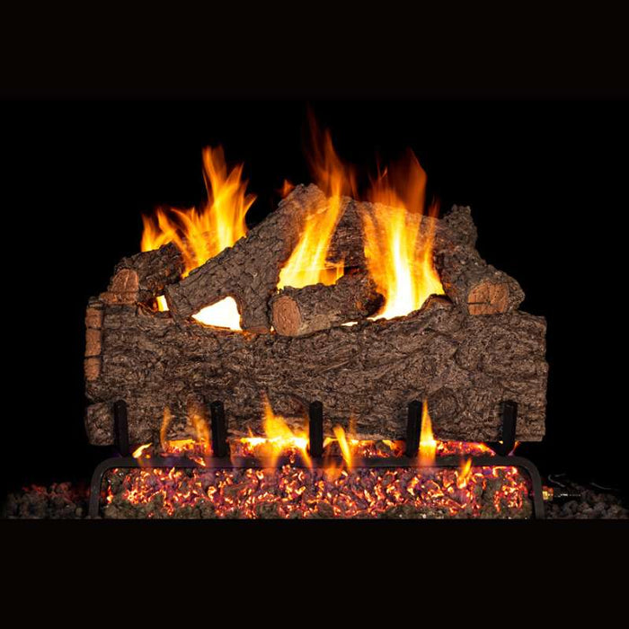 RH Peterson Real Fyre Chestnut Oak Designer Vented Gas Log Set — The