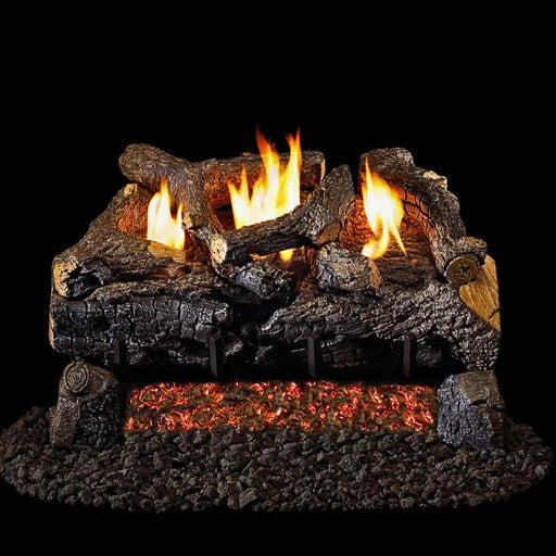 RH Peterson Real Fyre Evening Fyre Charred Vent Free Gas Log Set Uplfront Scaled