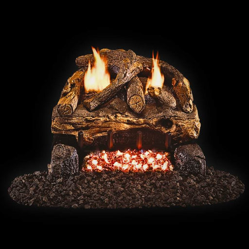 RH Peterson Real Fyre Evening Fyre Split Vent Free Gas Log Set