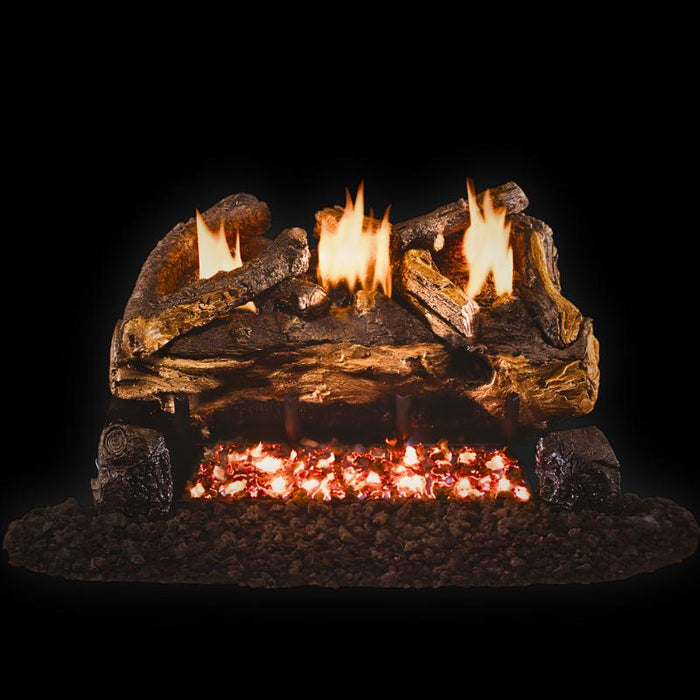 RH Peterson Real Fyre Evening Fyre Split Vent Free Gas Log Set Scaled Upfront