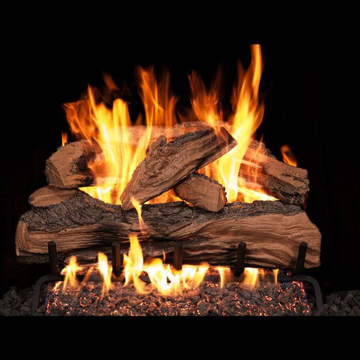 RH Peterson Real Fyre Split Oak Designer Plus See Thru Vented Gas Log Set