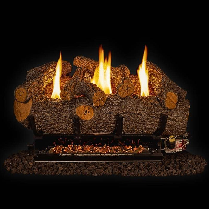 Real Fyre Meadow Oak See Thru Vent Free Gas Log Set