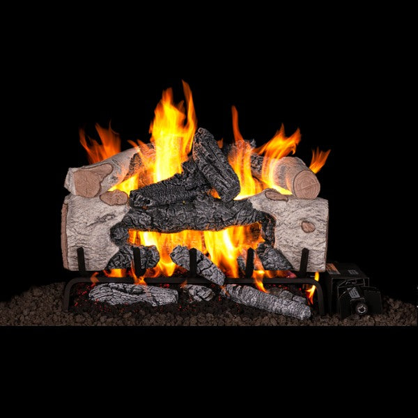 Real Fyre Charred Cinder Birch Vented Gas Log Set
