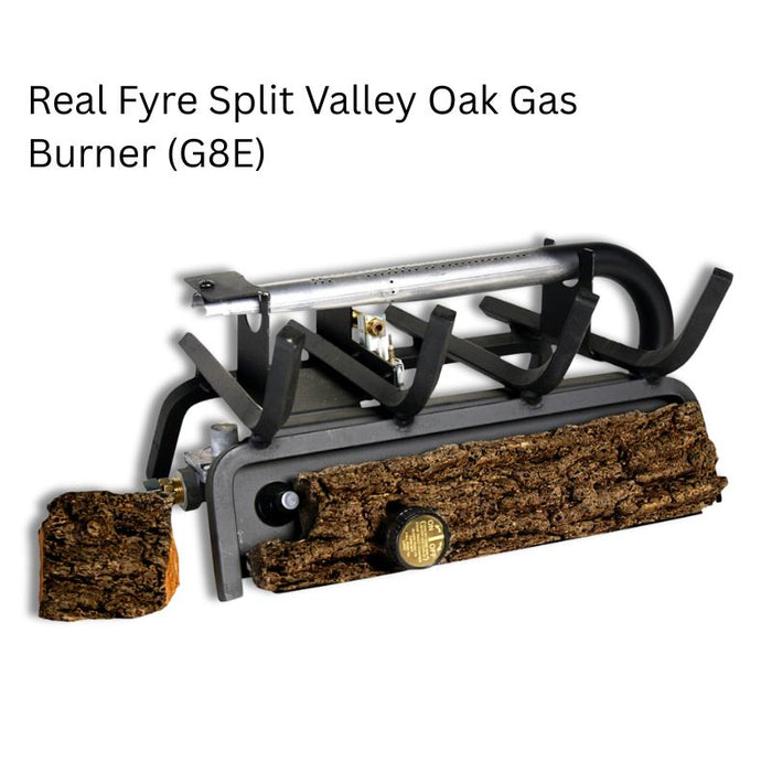 Real Fyre Split Valley Oak Gas Burner (G8E)
