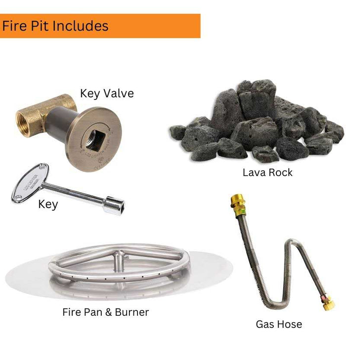 Round Fire Pit Included Items