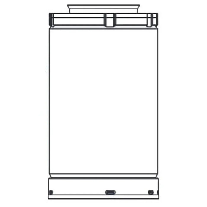 Majestic SLP 4" x 4" Black Pipe Length