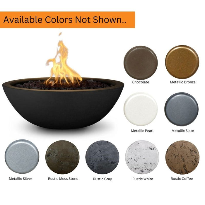 Savannah Fire Bowl - GFRC Concrete  Available Color Options 
